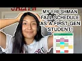 My Fall Frosh Class Schedule at Stanford as a First-Gen Low-Income Student