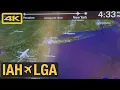 United Airlines Boeing 737-800 Houston IAH New York City LaGuardia LGA 4K Trip Report