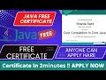 Free Core Java Certificate Java Verified Certificate Free Certificate