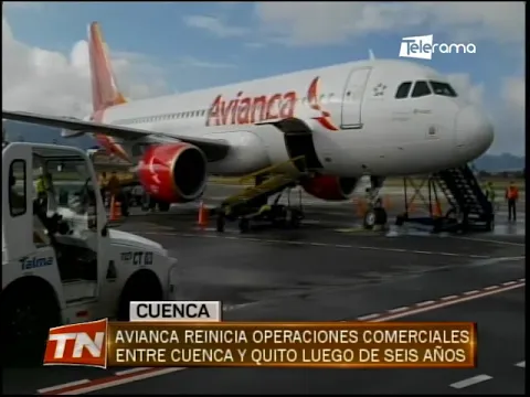 Avianca reinicia operaciones comerciales entre Cuenca y Quito luego de seis años