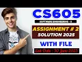 CS605 Assignment 2 Solution Spring 2025 Cs605 Assignment 2 2025 The Merciful Academy