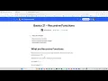 Basics 21 - Recursive Functions
