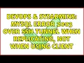 DevOps SysAdmins MySQL error 2003 over ssh tunnel when replicating not when using client
