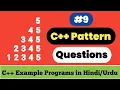 C Pattern Questions - 9 Mirrored Right Triangle Number Pattern C Example Programs