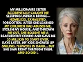 Download Lagu My millionaire sister found me homeless under a bridge. Gave me a condo and $5M. Then they came...