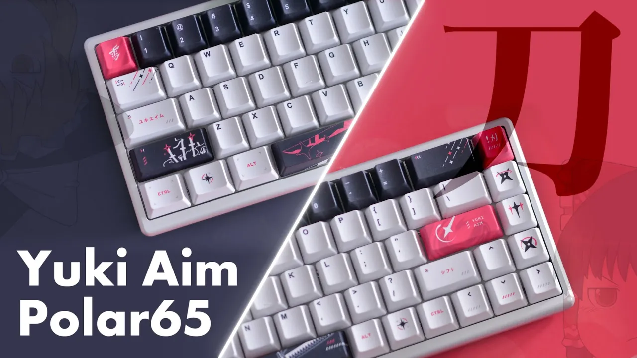 【Yuki Aim】タイピング音よし!かっこかわいいラピッドトリガーキーボード Yuki Aim Polar65 Katana エディションを紹介します!
