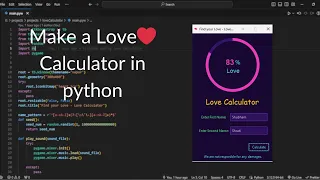 Love Calculator in python