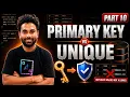 SQL Primary Key and Unique Constraint in MySQL SQL Constraints Tutorial Part 10