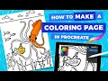 How to Make a Coloring Page in Procreate