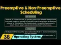 Preemptive and Non-Preemptive Scheduling