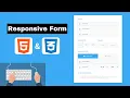 Responsive Form Design in HTML and CSS only With free source code HTML Form Creative JS Coder