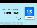 Number Countdown Animation in Html CSS CSS Countdown Timer