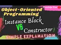 Instance Block vs Constructor Program to Count No of Objects are Created Java