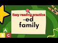 Struggling Reader - ED Word Family Practice for Kids CVC Words Short e CVC