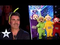 Download Lagu TELETUBBIES take on BEYONCÉ and ONE DIRECTION! | Auditions | BGT 2022