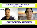 Automation Testing Mock Interview Only Java Questions from Experienced Candidates