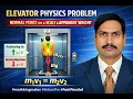 Elevator Physics Problem - Normal Force on a Scale Apparent Weight