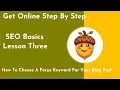 How To Choose A Focus Keyword For Your Blog Post