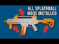I Review SPLATRBALL MODS you can buy to UPGRADE SRB400 Gel Blaster - Stock Sight Rail Front Handle