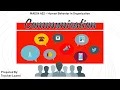 Communication in Human Behavior in Organization l Communication
