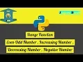Range in Python What is Range Python Tutorials in hindi
