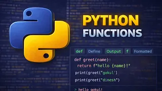 Python Functions Explained Parameters Return Values Core Python Mastery in Tamil Episode 19