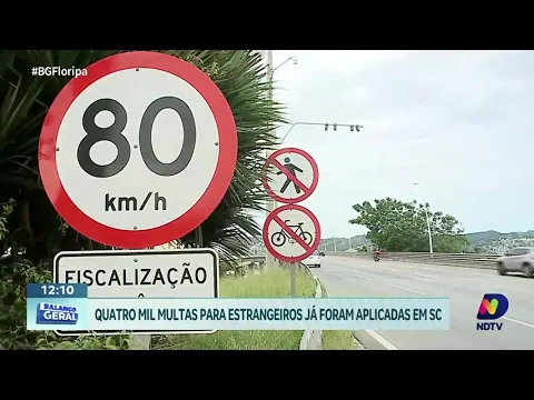 Número de multas de trânsito aplicadas a estrangeiros dispara em SC