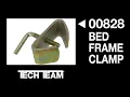 Tech Team 00828 Bed Rail Clamps Securely Hold Metal Bed Frame Sections Together