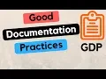 Good Documentation Practices - GDP