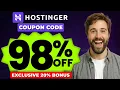 Hostinger Coupon Code 2026 Hostinger Review Get an Extra 20 Hostinger Discount
