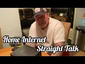 Straight talk unlimited internet unboxing and testing