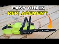How to Replace Ryobi 40v Chainsaw Chain