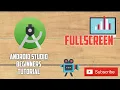 Android Tutorial for Beginners 20 full screen