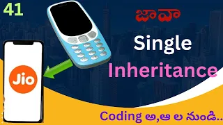 Single Inheritance in Java in Telugu Why Inheritance in Java Java Course