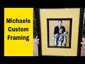 Michaels custom framing for the man cave