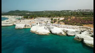 ساحل صليب التركمان في اللاذقية لقطات خيالية من الجو مع قصر الهارب بشار الاسد 