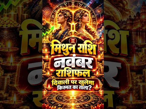 मिथुन राशि नवंबर 2026: दिवाली पर धनवर्षा या बड़ा मौका? Gemini November 2026 #astrology