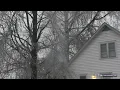 Caught on Camera Ice storm constantly breaks large tree branches in Perryville Missouri