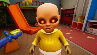 The baby turned into a devil👿 - THE BABY IN YELLOW HORROR GAME👶💀