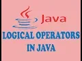 LOGICAL OPERATORS IN JAVA URDU HINDI