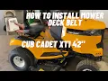 How to install a Mower Deck Belt on a Cub Cadet XT1 42