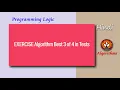 HINDI EXERCISE Solution Algorithm Best 3 of 4 in Tests