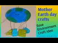 Easy and Quick Earth environment project Earth day crafts Save earth crafs
