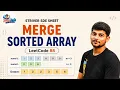 Merge Sorted Array LeetCode 88 Optimal Two Pointer Approach C