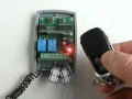 Universal 12 - 24V Rolling fixed code receiver programming procedure with 433 92MHz remote
