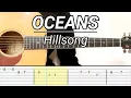 Hillsong - Oceans Where Feet May Fail EASY Guitar Tabs Tutorial