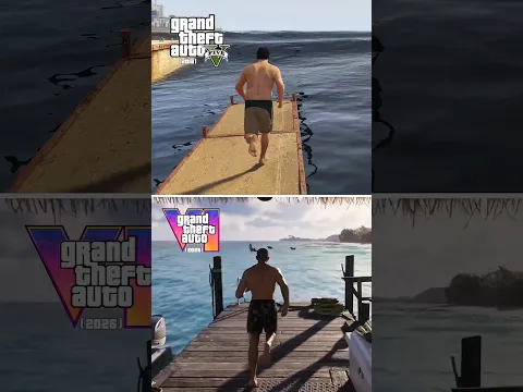 GTA 5 vs. GTA 6! Qual é o Melhor?(Física e Gráficos)🔥🤯 #gta #gta5 #gta6