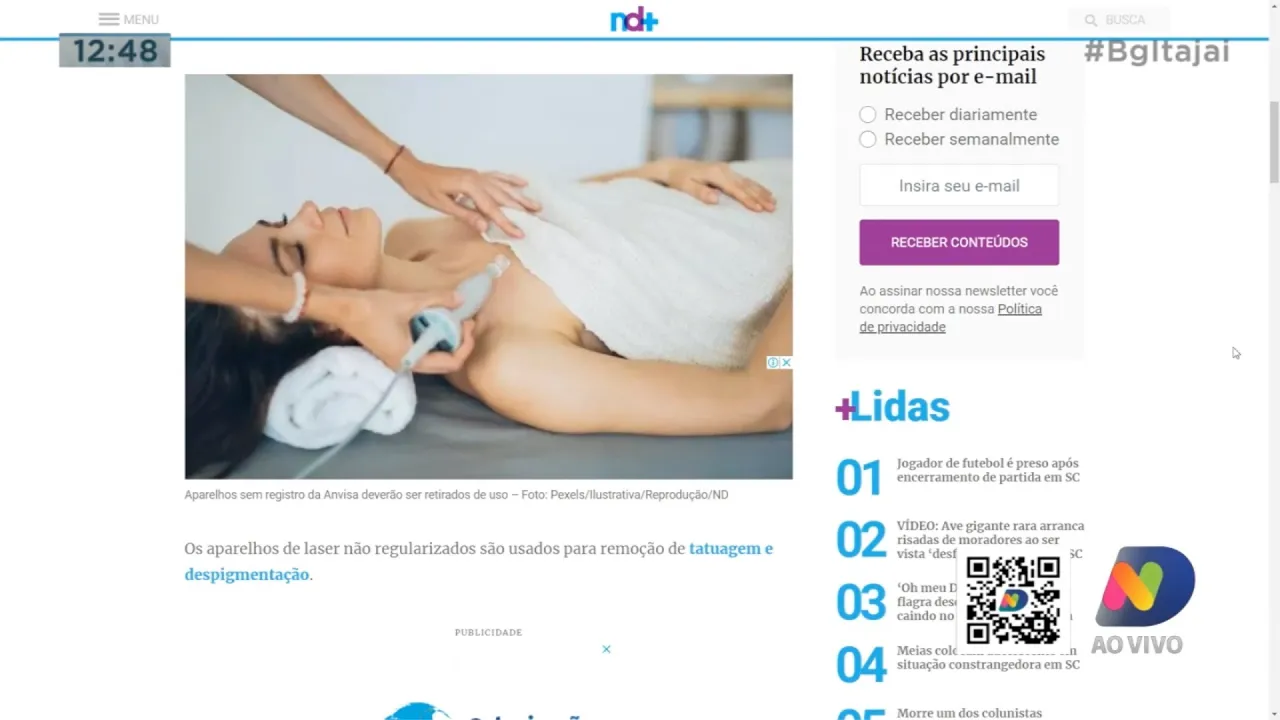 Clínicas de estéticas usavam equipamentos não autorizados em procedimentos