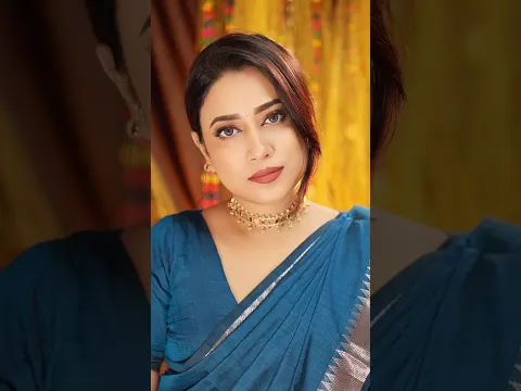 A simplified Classy Saree Look with soft winged eyeliner #sareelook #makeuptutorial #wingedeyeliner