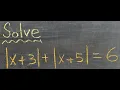 A-Level Algebra Solving Equations with Modulus Functions Part